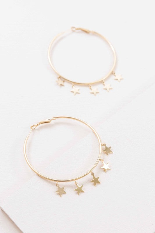 Night Dreamer Hoop Earrings