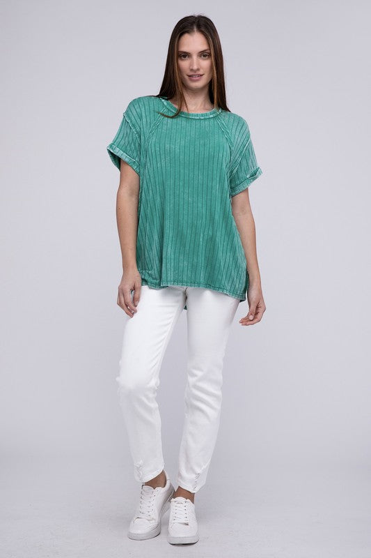 Dolman Sleeve Boat-Neck Top