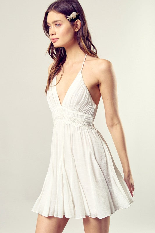 Lace Trim April Dress