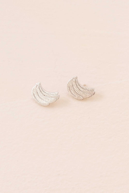 Half Moon Stud Earrings