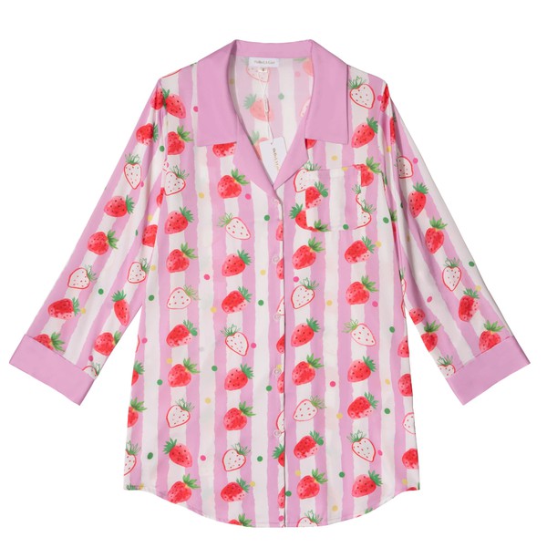 Strawberry Pajamas Sleep Shirt