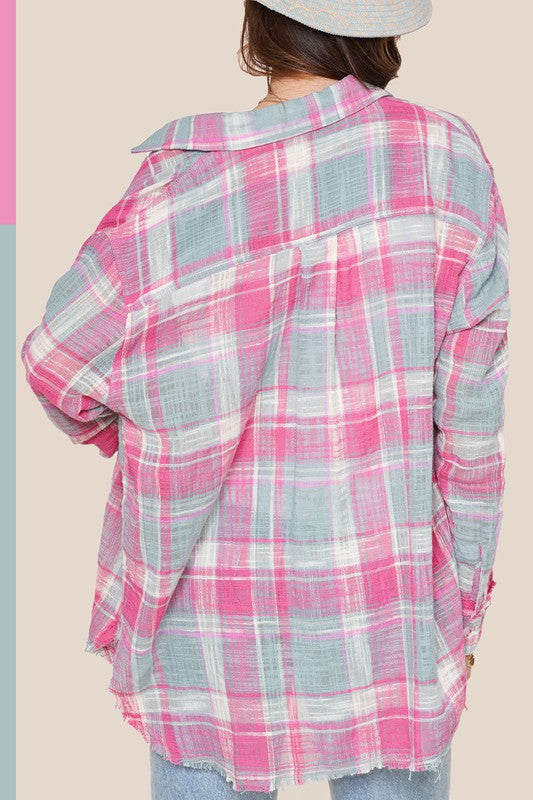 Peony Flannel Shirt