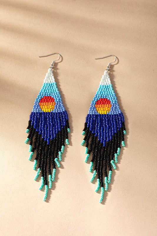 Sunrise Over Ocean Earrings