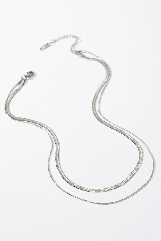 Double Layered Chain Necklaces