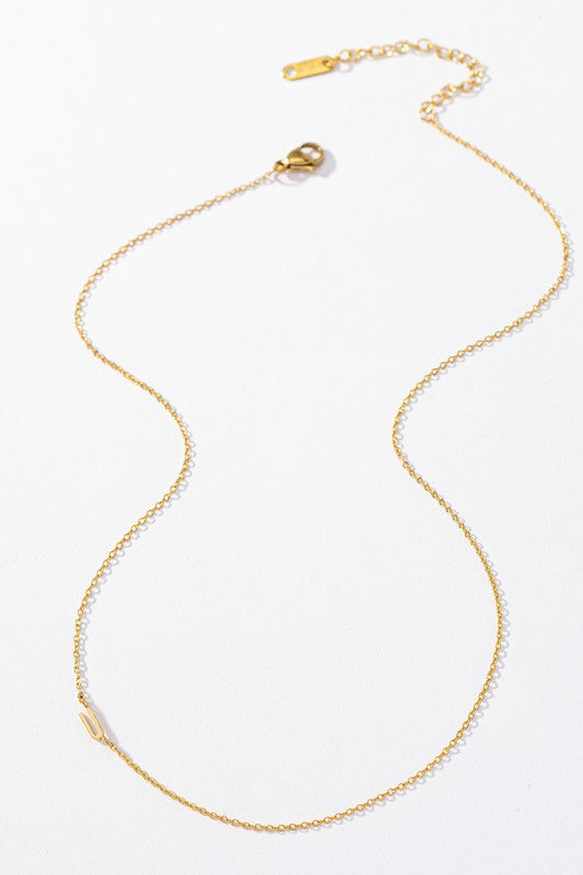 Initial Gold Dipped Pendant Necklaces, Mother's Day