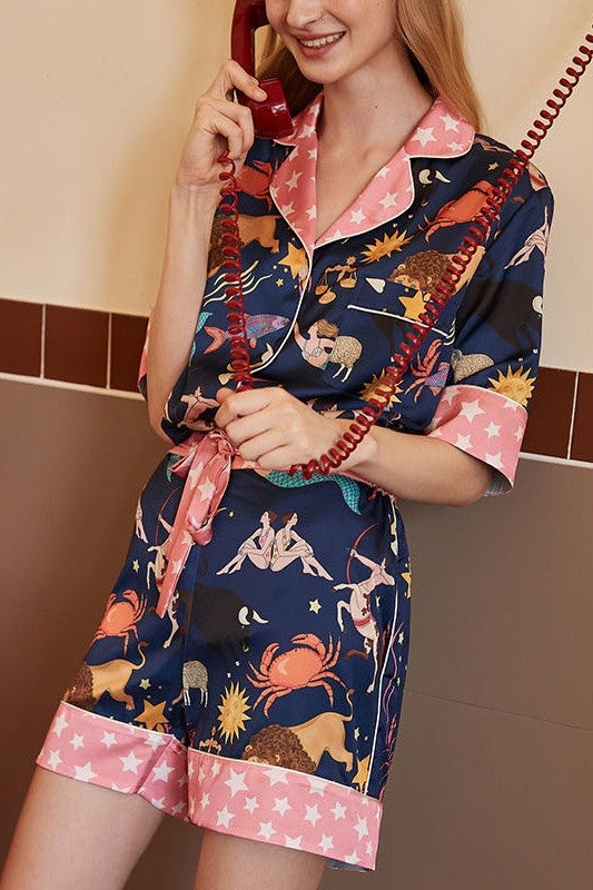 Printed 2-Piece Pajamas Set