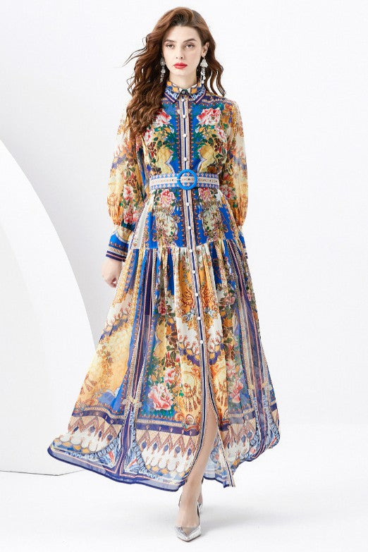 Long-Sleeved WOMEN FASHION LONG MAXI DRESS