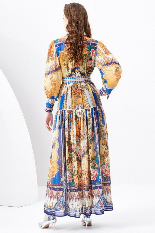 Long-Sleeved WOMEN FASHION LONG MAXI DRESS