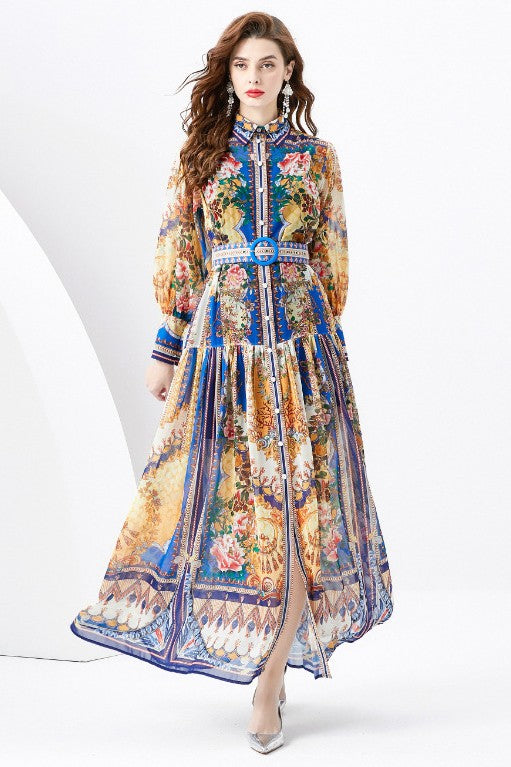 Long-Sleeved WOMEN FASHION LONG MAXI DRESS