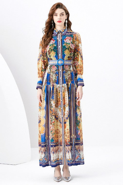 Long-Sleeved WOMEN FASHION LONG MAXI DRESS