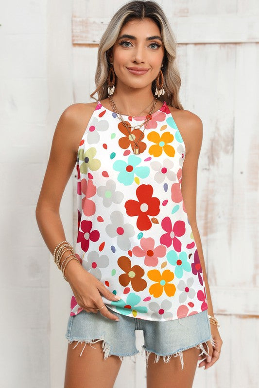 PiPPY Cute Floral Print Vest