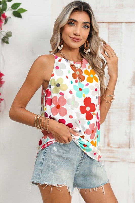 PiPPY Cute Floral Print Vest