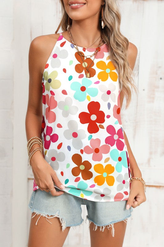 PiPPY Cute Floral Print Vest