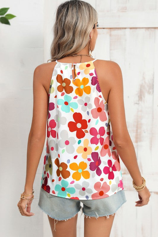 PiPPY Cute Floral Print Vest