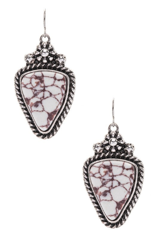 Western Stone Drop Earrings