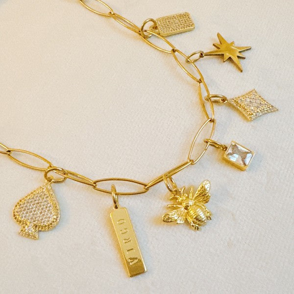 Bee The Queen Seamless Charm Necklace