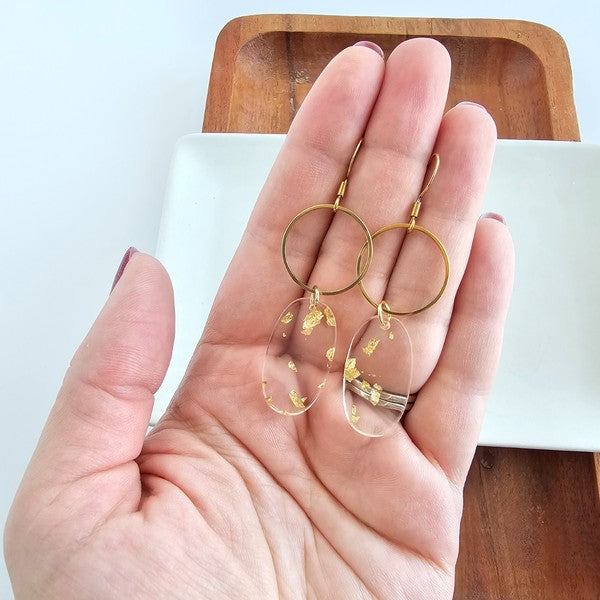 Rene Earrings - Gold Foil