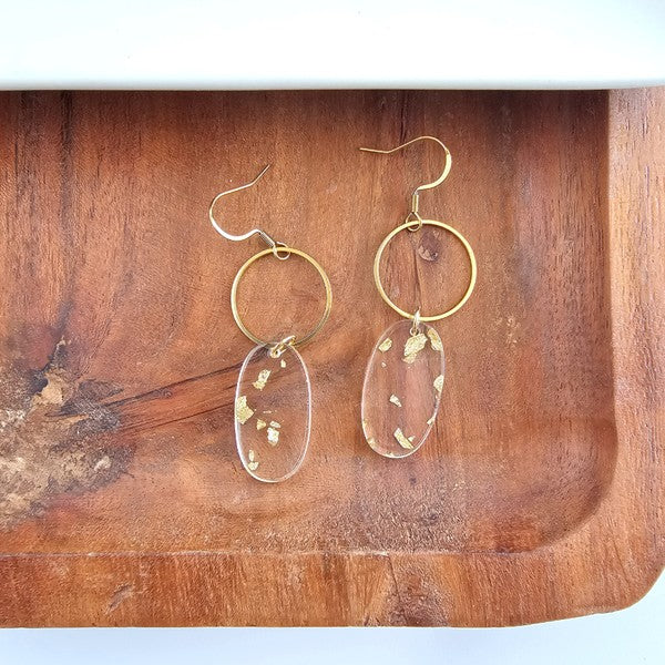 Rene Earrings - Gold Foil