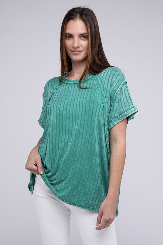 Dolman Sleeve Boat-Neck Top