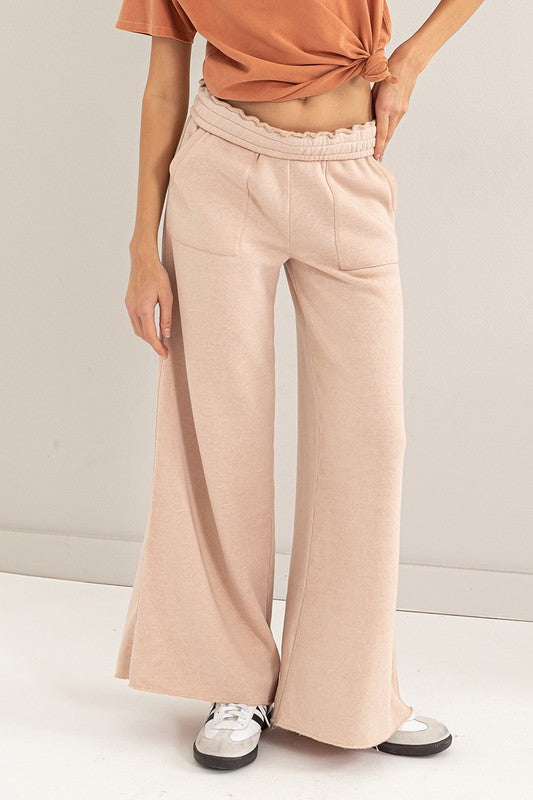 High Rise Wide Leg Pants