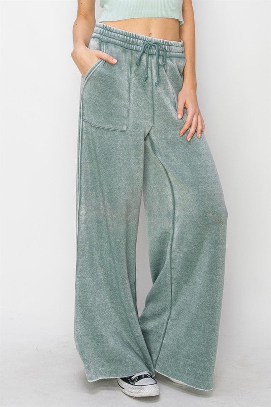 High Rise Wide Leg Pants