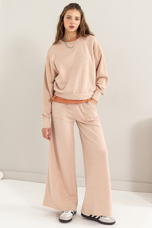 High Rise Wide Leg Pants