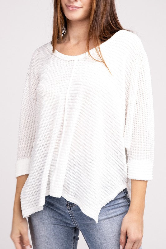 Dolman Off Shoulder Jacquard Sweater