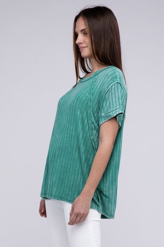 Dolman Sleeve Boat-Neck Top