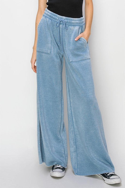 High Rise Wide Leg Pants