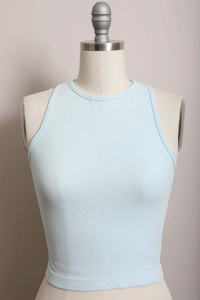 High Neck Seamless Brami Tank