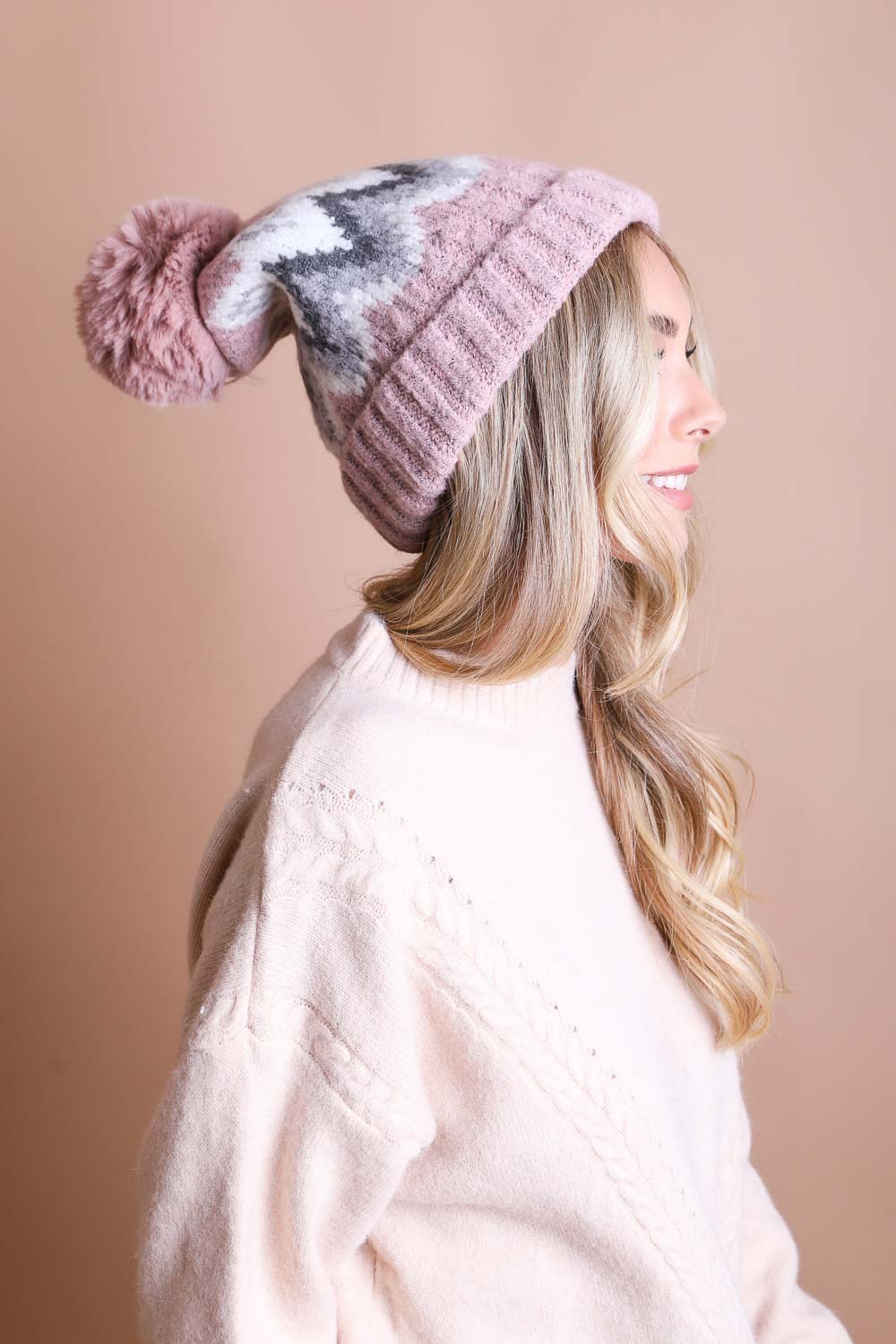 Classic Winter Pom Beanie Hats & Hair