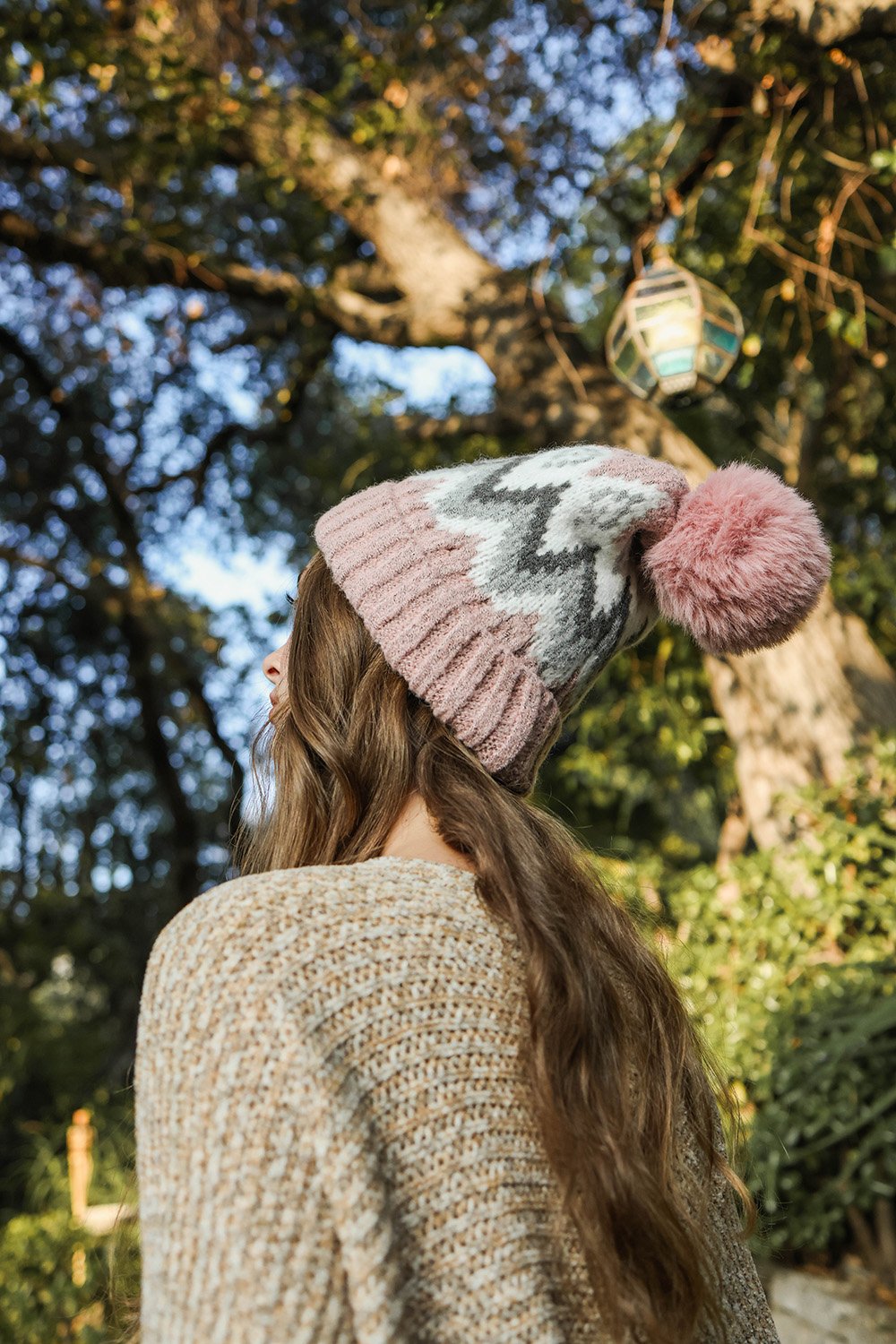 Classic Winter Pom Beanie Hats & Hair Pink