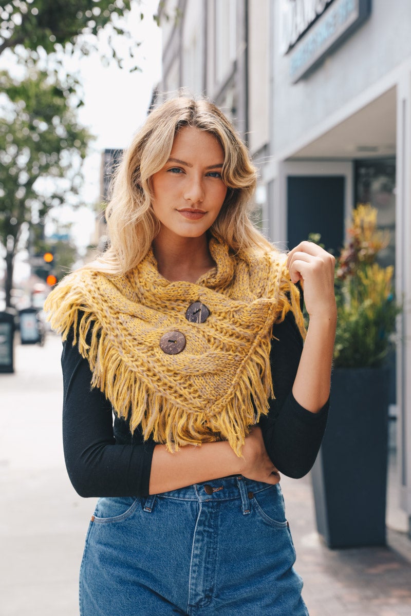 Cozy Shoulder Warmer Scarf Scarves Lemon