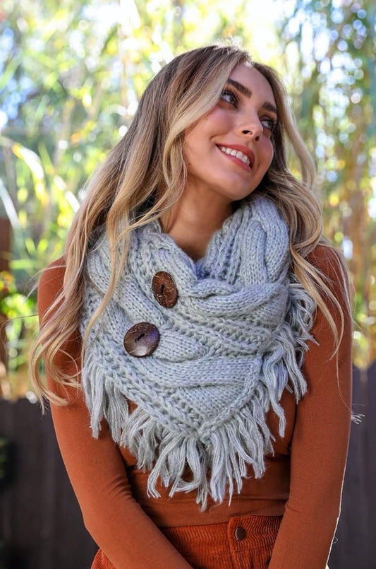 Cozy Shoulder Warmer Scarf Scarves Sage