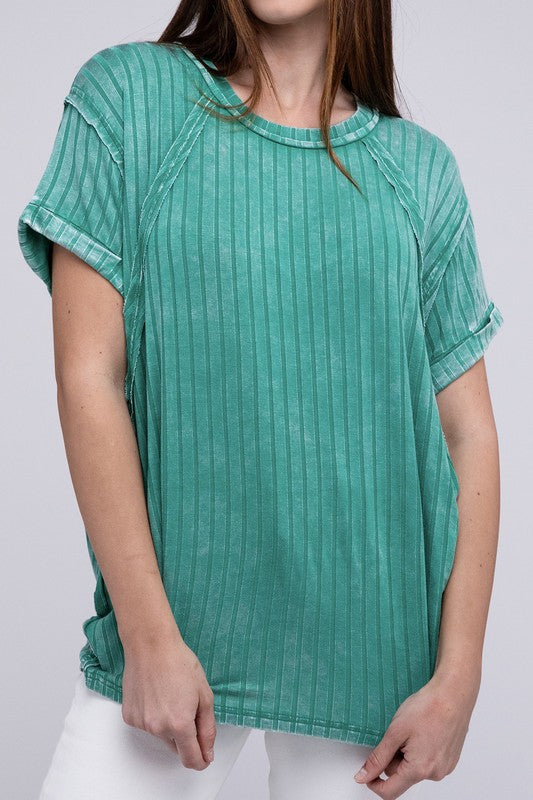 Dolman Sleeve Boat-Neck Top