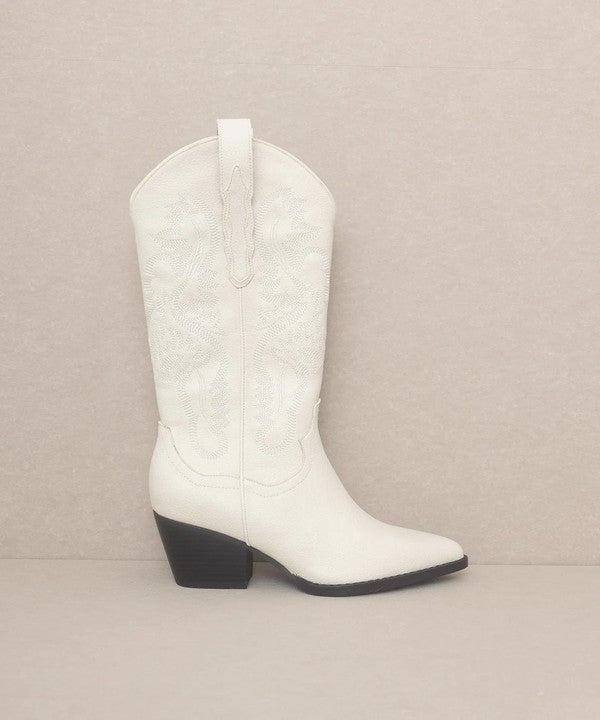 Shimmer Calf Western Boots