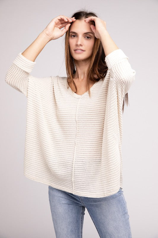 Dolman Off Shoulder Jacquard Sweater