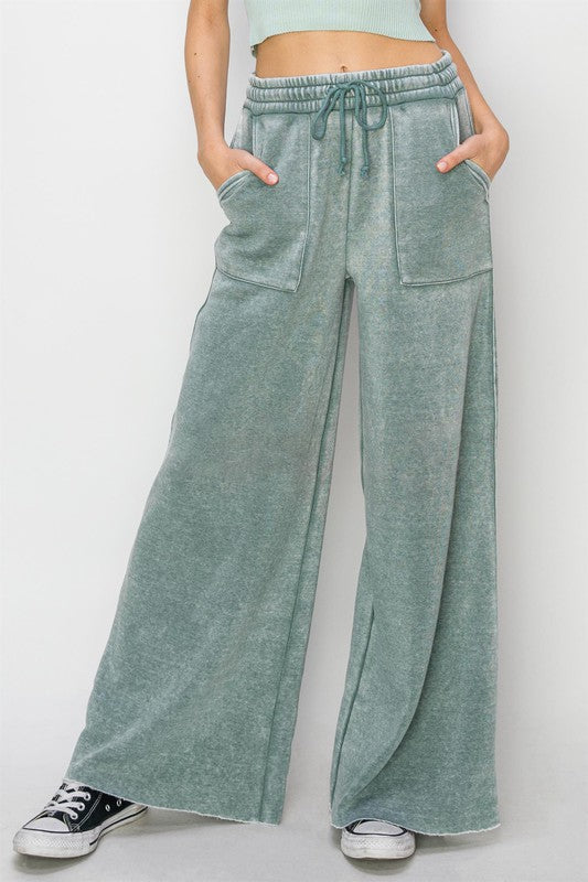 High Rise Wide Leg Pants