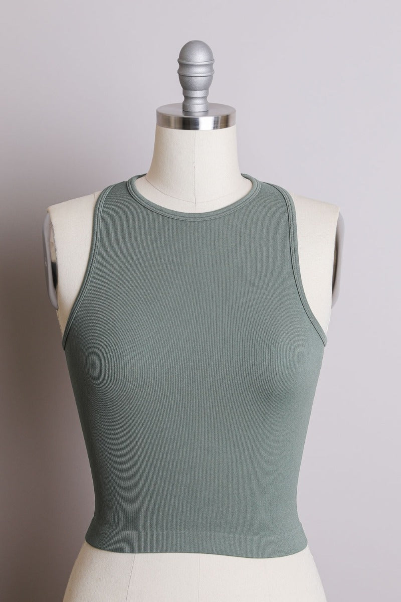 High Neck Seamless Brami Tank