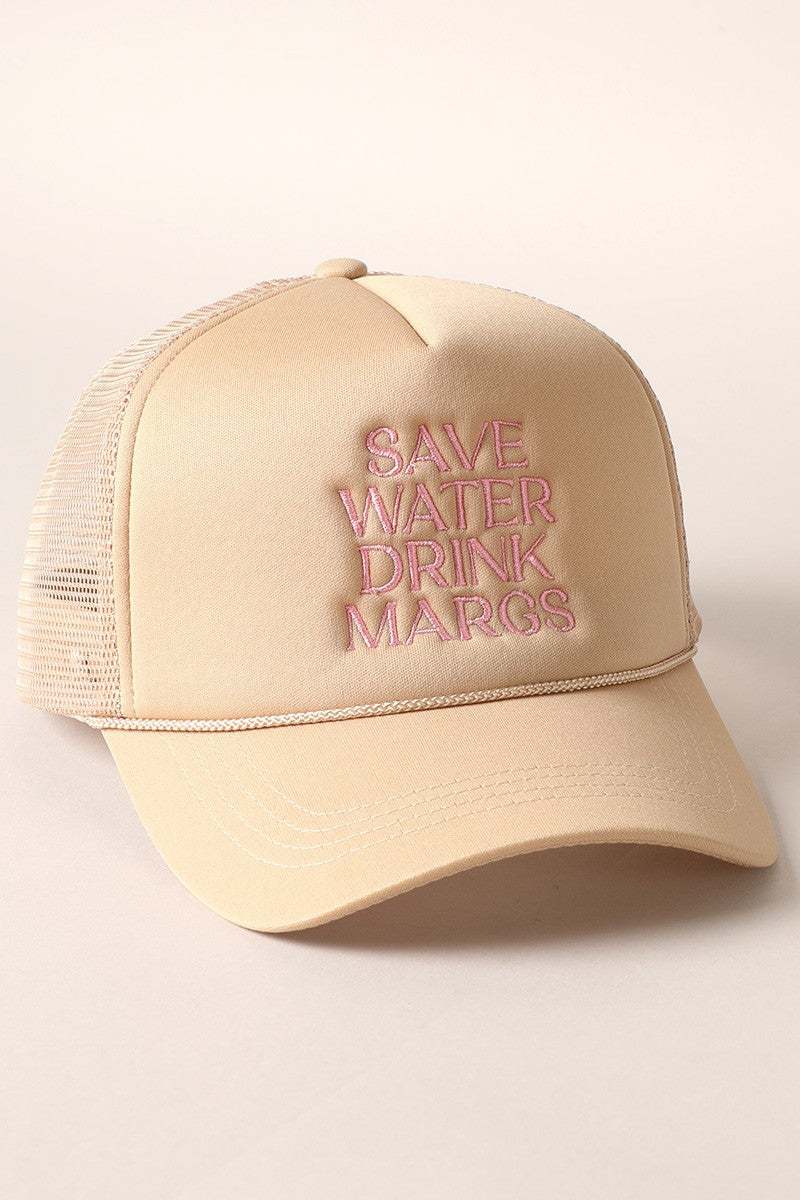 Save Water Drink Margaritas Trucker Hat