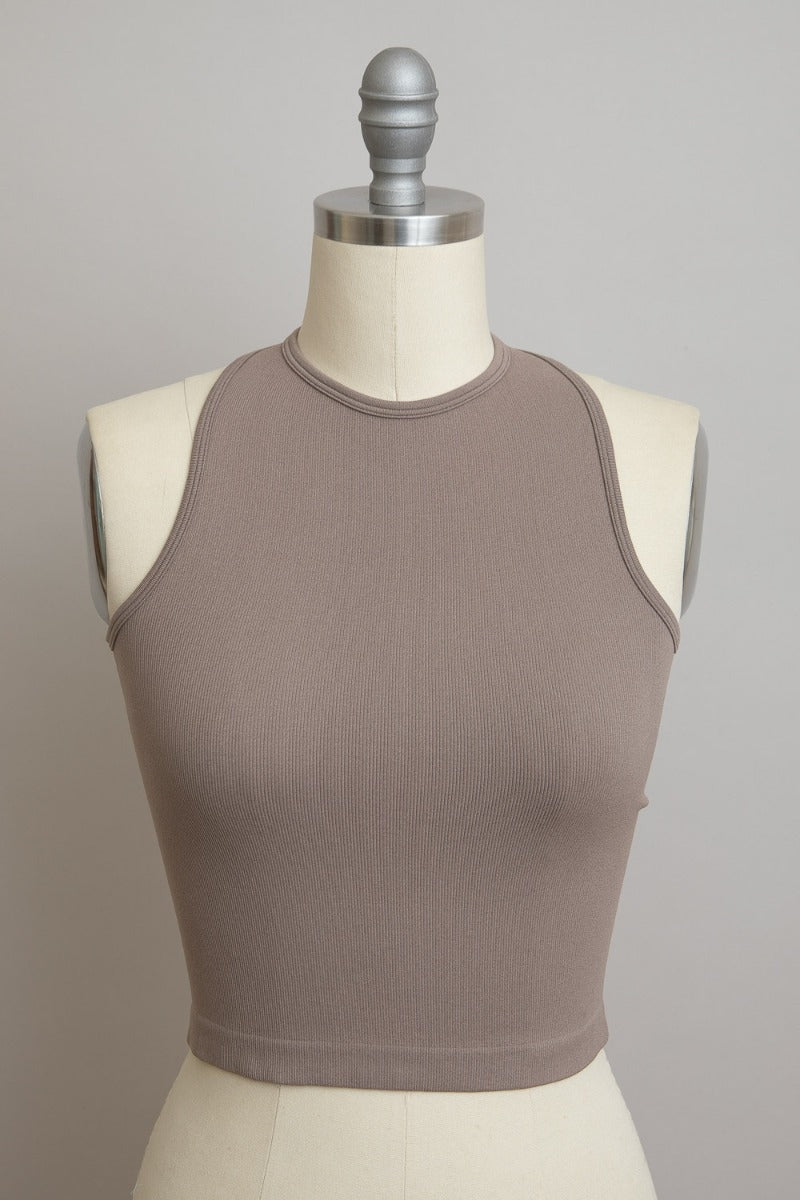 High Neck Seamless Tank